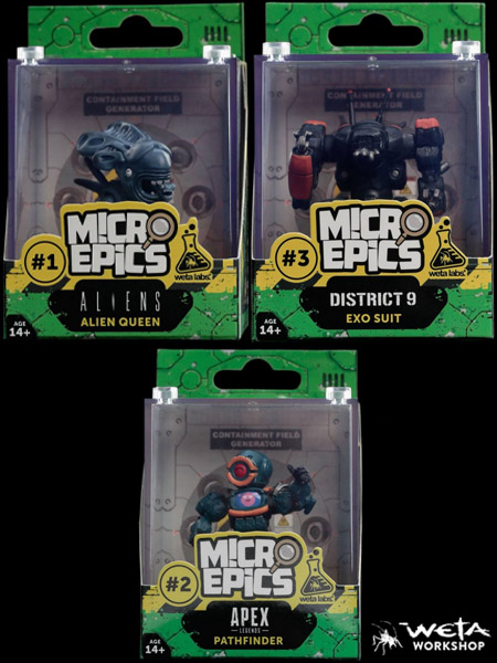 Weta Collectibles Micro Epics Wave 1 Set of 3 Figures